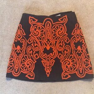 Guess Skirt / Navy & Orange detailing.